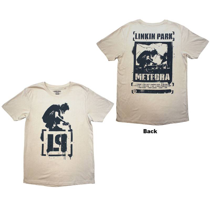 【予約商品】LINKIN PARK バンドTシャツ ユニセックス: Meteora (Sand) (Back Print) - SAND