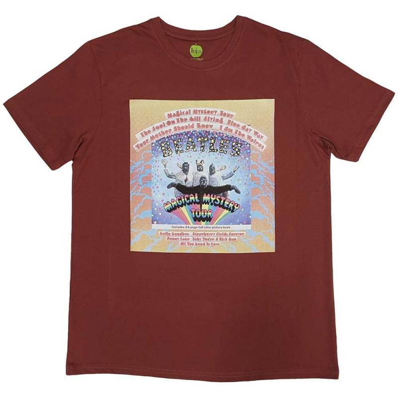 【予約商品】THE BEATLES バンドTシャツ ユニセックス: Magical Mystery Tour Album Cover (Red)