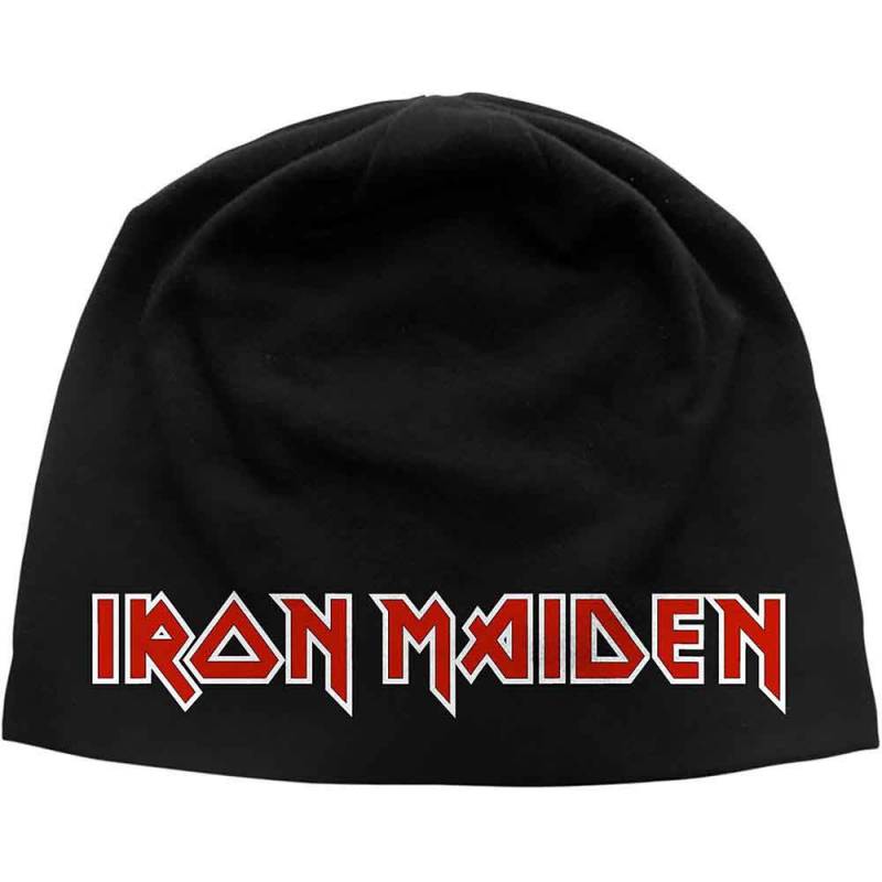 【予約商品】IRON MAIDEN Unisex Beanie Hat: Logo LD Print (Black)