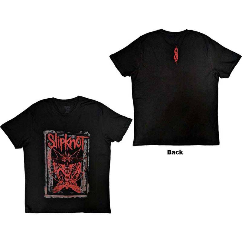 【予約商品】SLIPKNOT バンドTシャツ ユニセックス: Dead Effect (Black) (Back Print) - BLACK