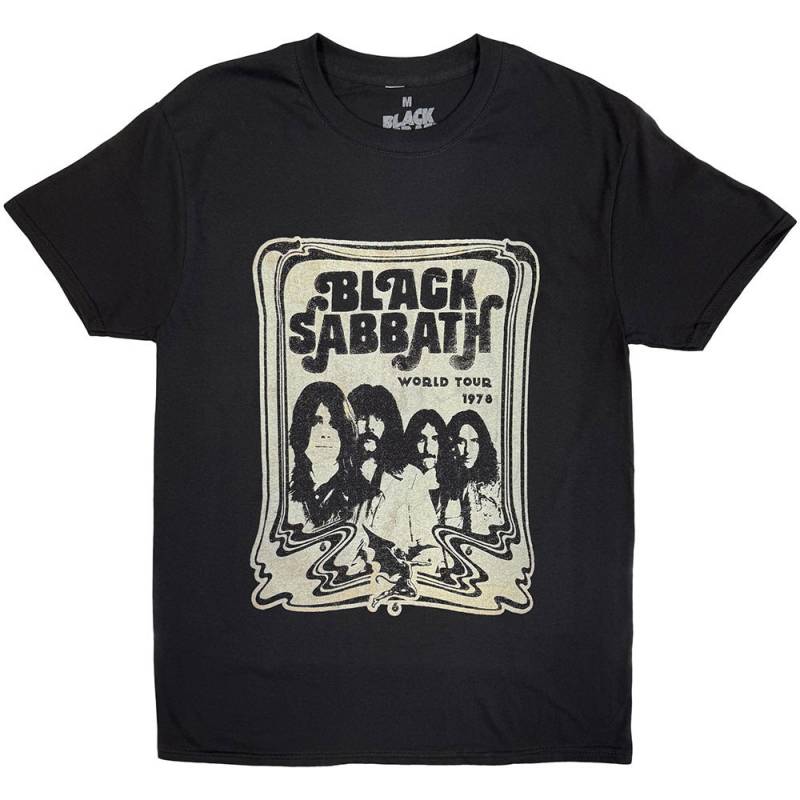 【予約商品】BLACK SABBATH バンドTシャツ ユニセックス: World Tour 1978 (Black)