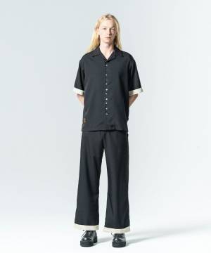 【予約商品】glamb(グラム)GB0225/ST08 : Suit Fabric Pajamas Set Up / スーツファブリックパジャマセットアップ - Black