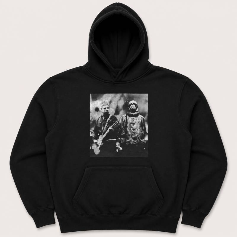 【予約商品】OASIS Unisex Pullover Hoodie: Live Photo (Black) (Ex-Tour)