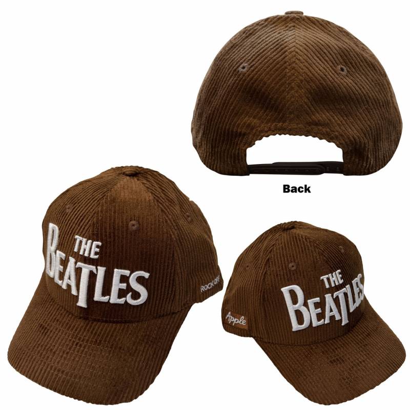 【予約商品】THE BEATLES Unisex Baseball Cap: Drop T Logo & Apple Corduroy (Brown)