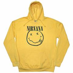 【予約商品】NIRVANA Unisex Pullover Hoodie: Inverse Happy Face (Yellow)