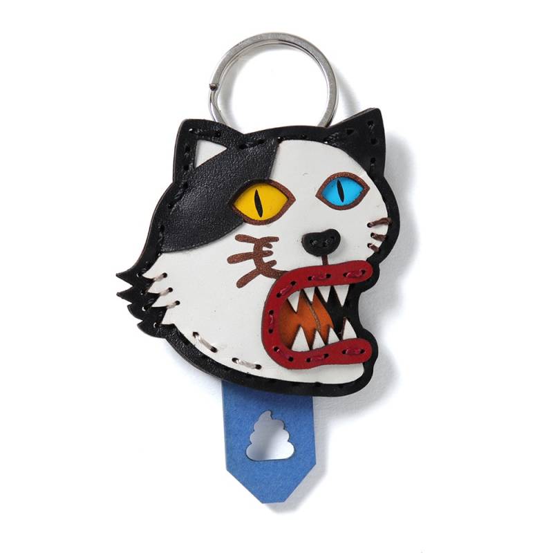 【予約商品】PUNK DRUNKERS (パンク・ドランカーズ) ［PDSxDOE］PDSキーカバー / 猫 - WHITE