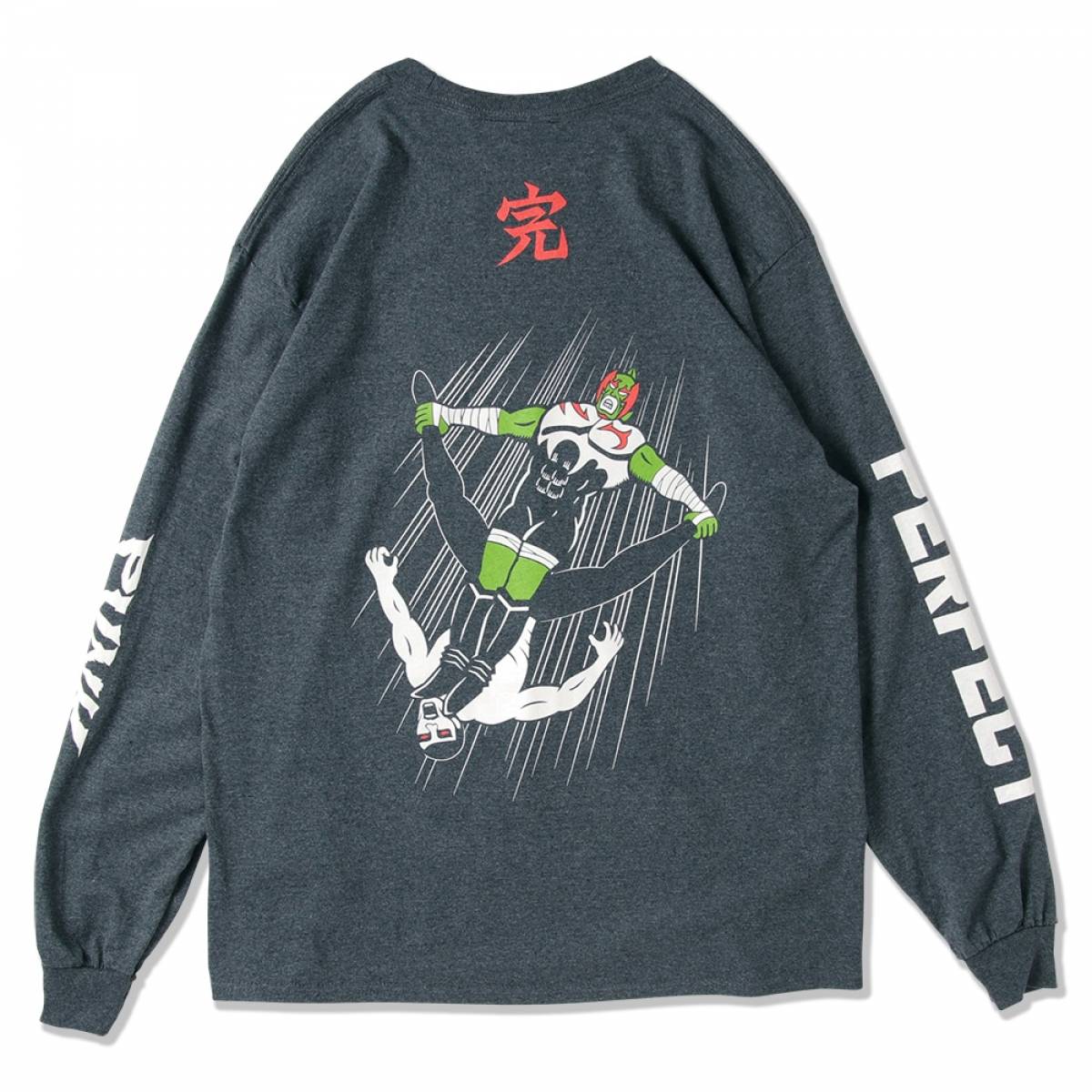 【予約商品】PUNK DRUNKERS (パンクドランカーズ)［PDSxキン肉マン］ネメシスドライバーロンTEE - H.NAVY