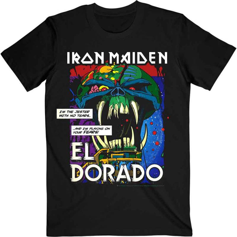 【予約商品】IRON MAIDEN バンドTシャツ ユニセックス: El Dorado (Black)