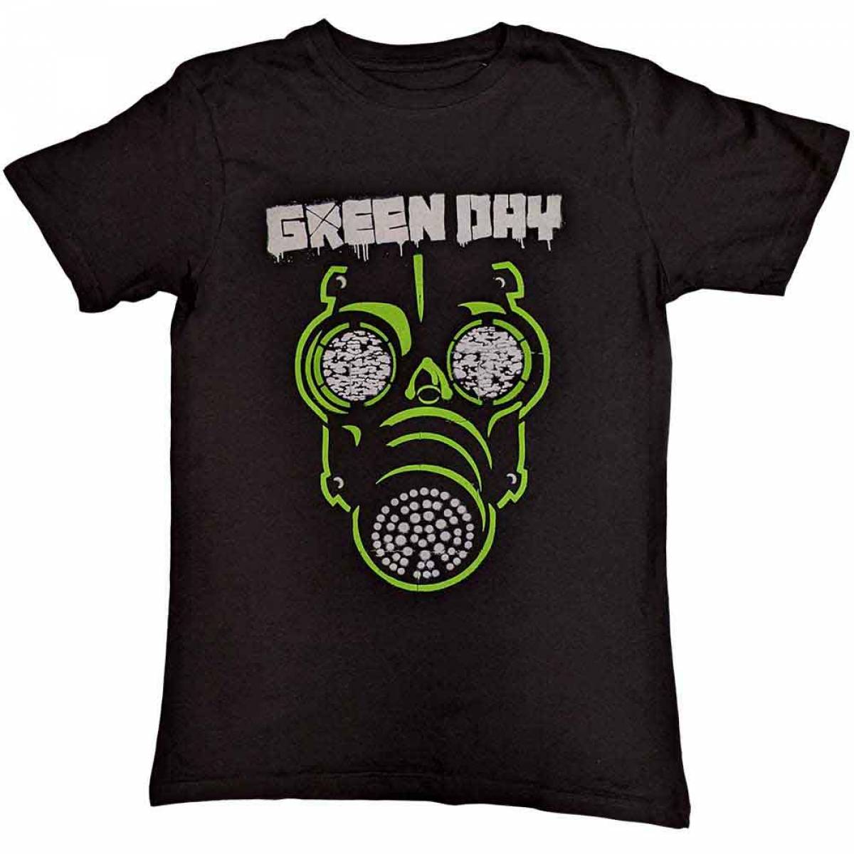 【予約商品】GREEN DAY バンドTシャツ ユニセックス: Green Mask - BLACK