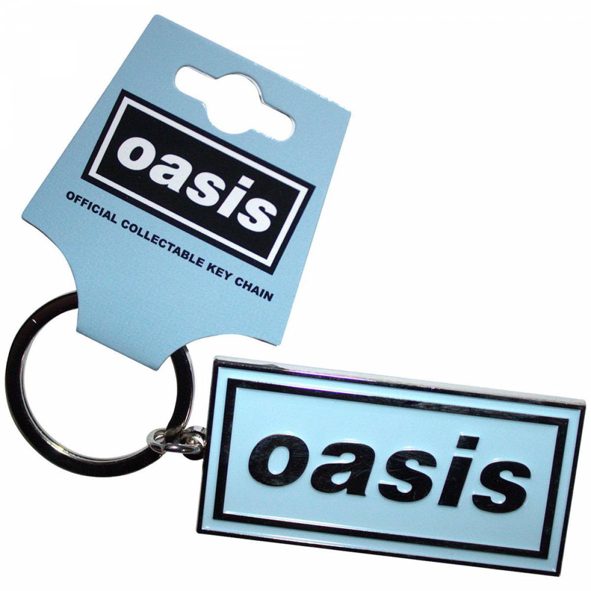 予約商品】OASIS Keychain: Logo Sky Blue / ロックファッション 予約商品】OASIS Keychain: Logo Sky Blue / ロックファッション