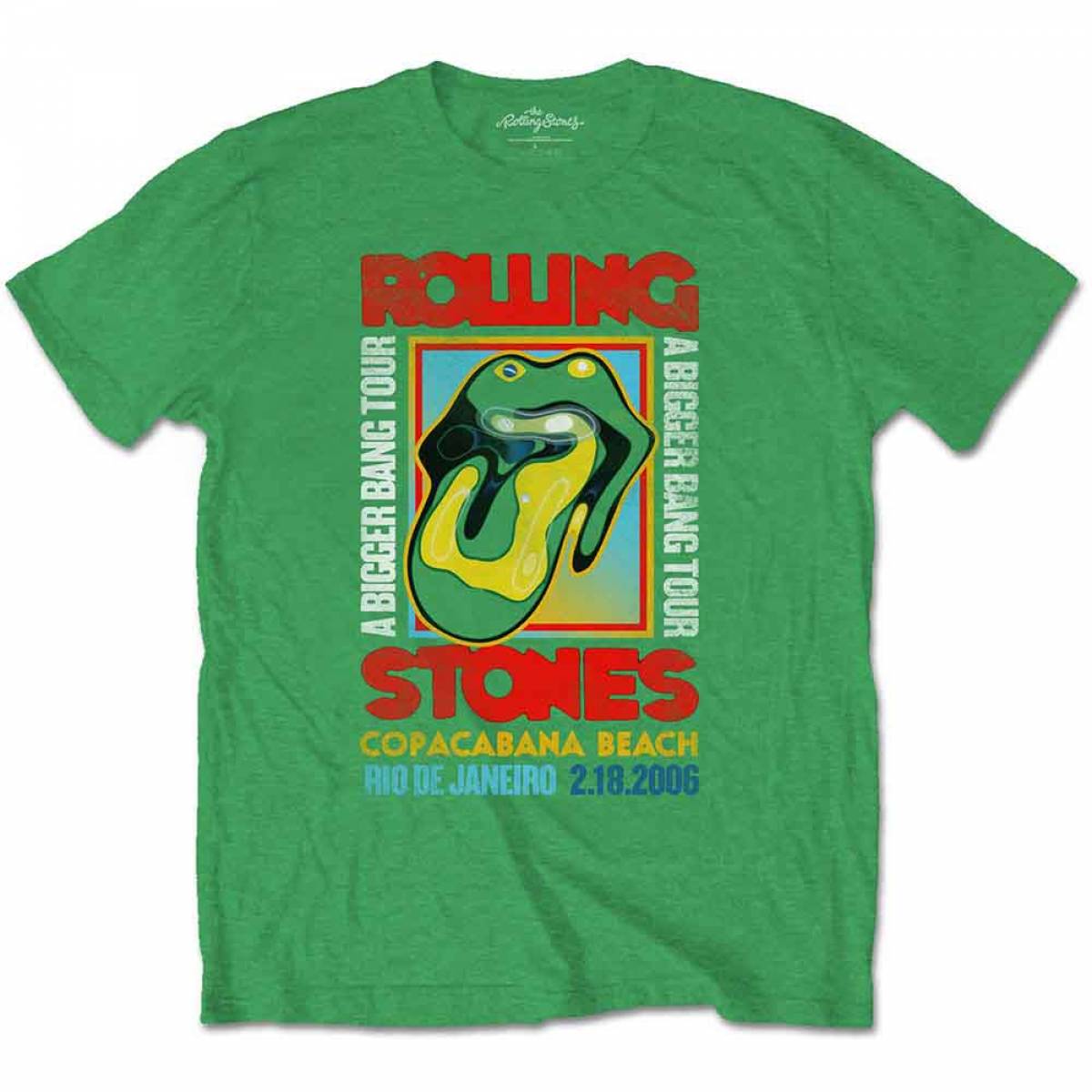 【予約商品】THE ROLLING STONES バンドTシャツ ユニセックス: Copacabana Green (Irish Green) - IRISH GREEN