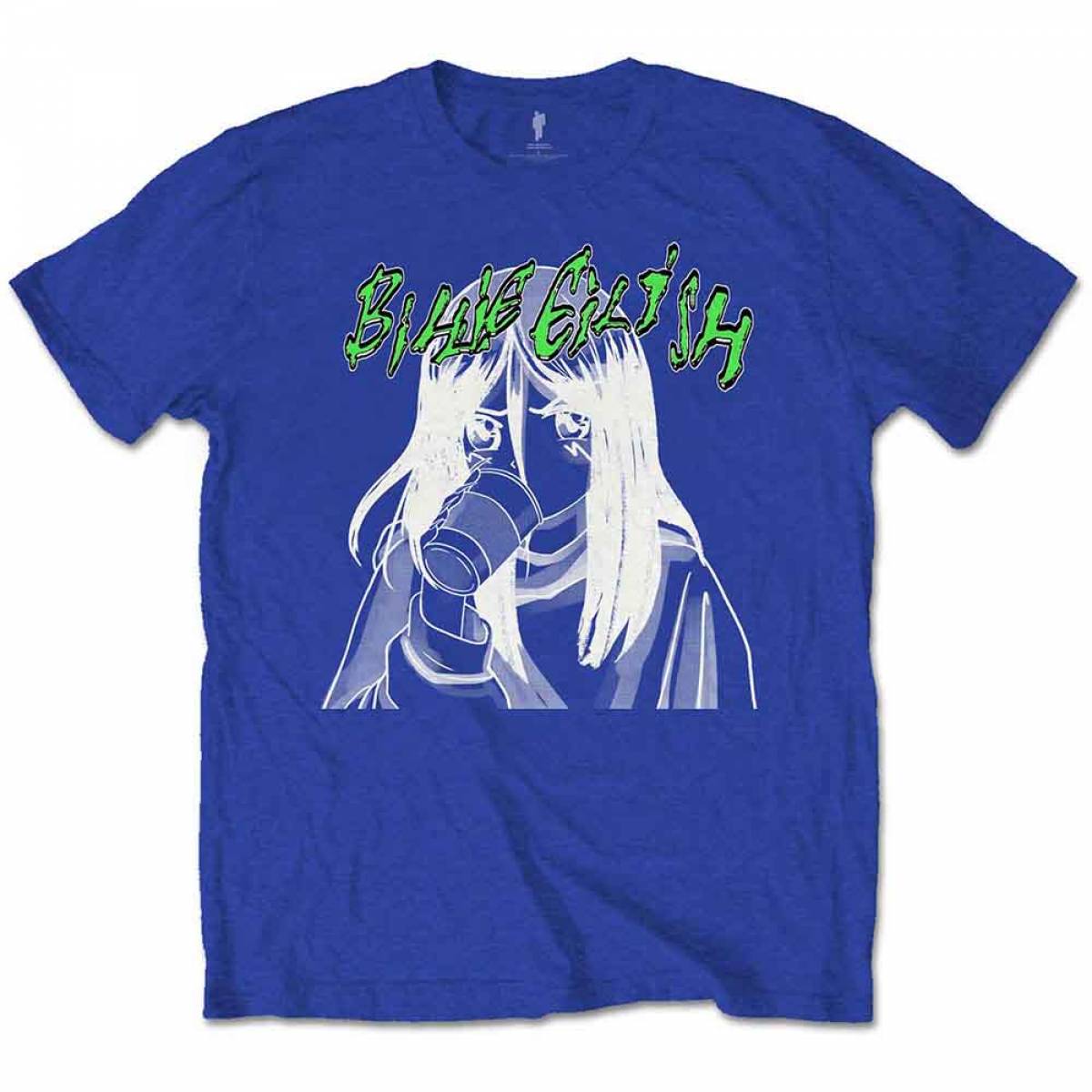 【予約商品】BILLIE EILISH バンドTシャツ ユニセックス: Anime Drink - BLUE