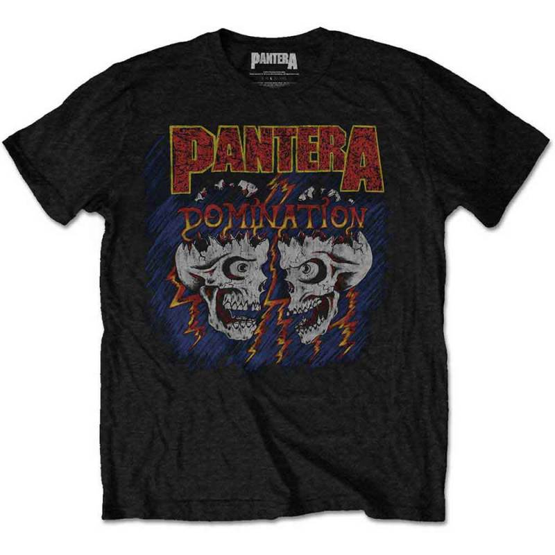 【予約商品】PANTERA バンドTシャツ ユニセックス: Domination (Black)