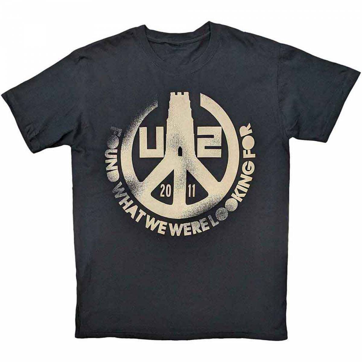 【予約商品】U2 バンドTシャツ ユニセックス: Found What We Were Looking For 2011 (Black) (Ex-Tour) (Medium) - BLACK