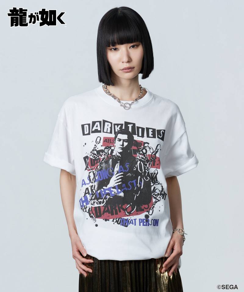 【予約商品】龍が如く×glamb(グラム) Yoshitaka Mine T-Shirt - White
