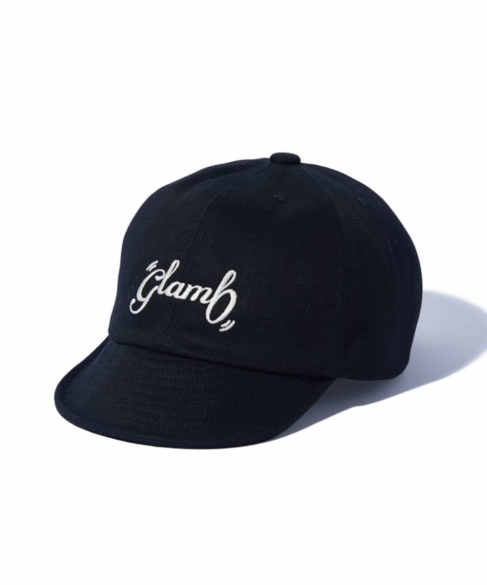 glamb(グラム)GB0125/CP06 : Spin Logo Umpire Cap / スピンロゴアンパイアキャップ - Black