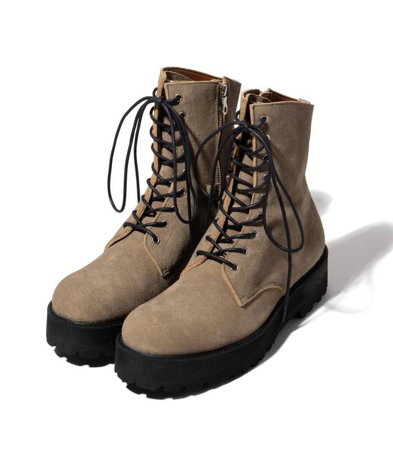 【予約商品】glamb(グラム) Bohemian Drape Boots / ボヘミアンドレープブーツ - Beige