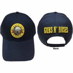 【予約商品】GUNS N' ROSES Unisex Baseball Cap: Circle Logo (Navy Blue)