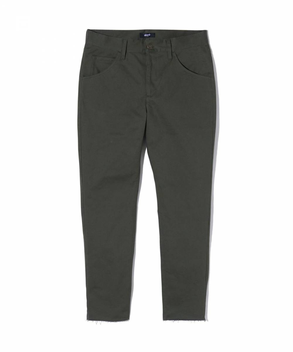 【予約商品】glamb(グラム) GB0424/P07 : Cut Off Chino Pants / カットオフチノパンツ - Khaki