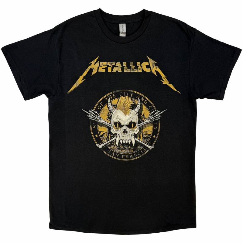 【予約商品】METALLICA バンドTシャツ ユニセックス: Scary Guy Seal (Black)