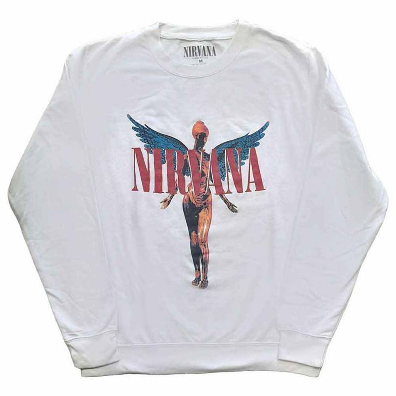 【予約商品】NIRVANA Unisex Sweatshirt: Angelic (White)