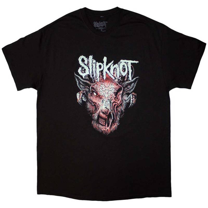 【予約商品】SLIPKNOT バンドTシャツ ユニセックス: Infected Goat (Black) (Back Print) - BLACK