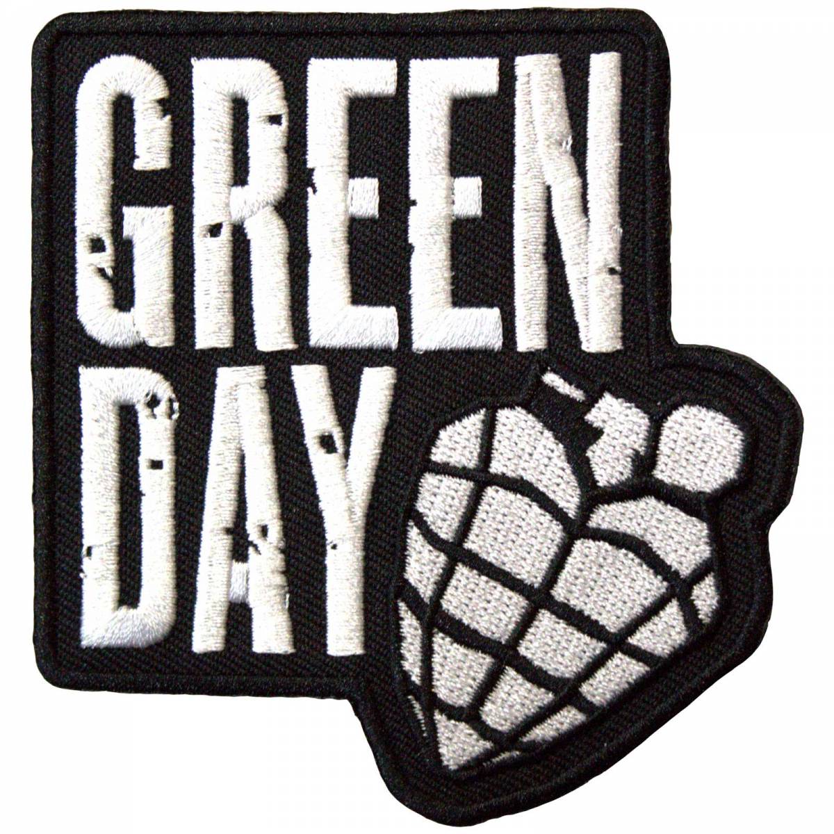 【予約商品】GREEN DAY Woven Patch: Stacked Logo & Grenade (Standard)