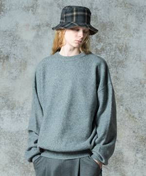 【予約商品】glamb(グラム)GB0325/KNT08 : Balloon Pullover Knit / バルーンプルオーバーニット - Gray