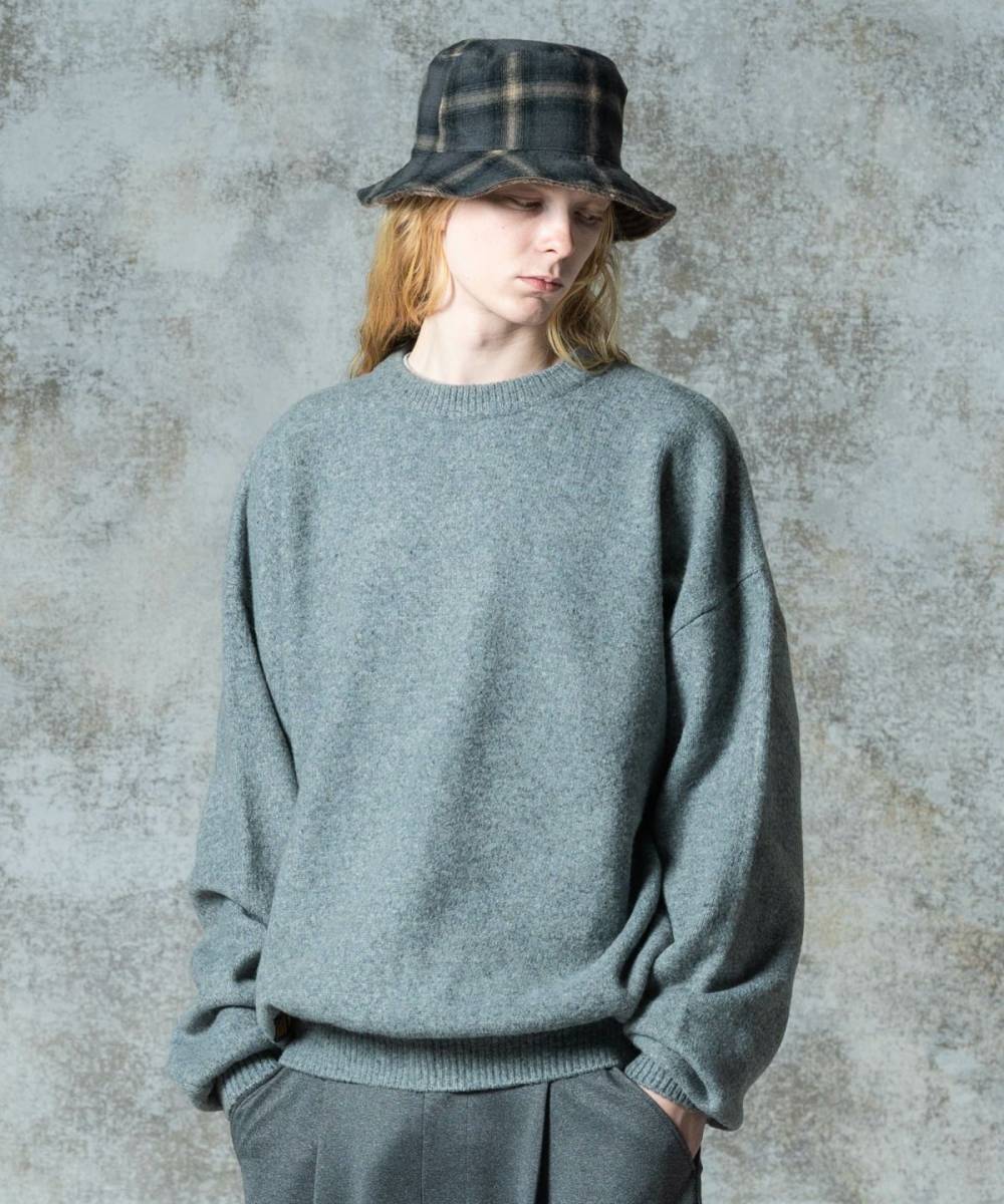 【予約商品】glamb(グラム)GB0325/KNT08 : Balloon Pullover Knit / バルーンプルオーバーニット - Gray
