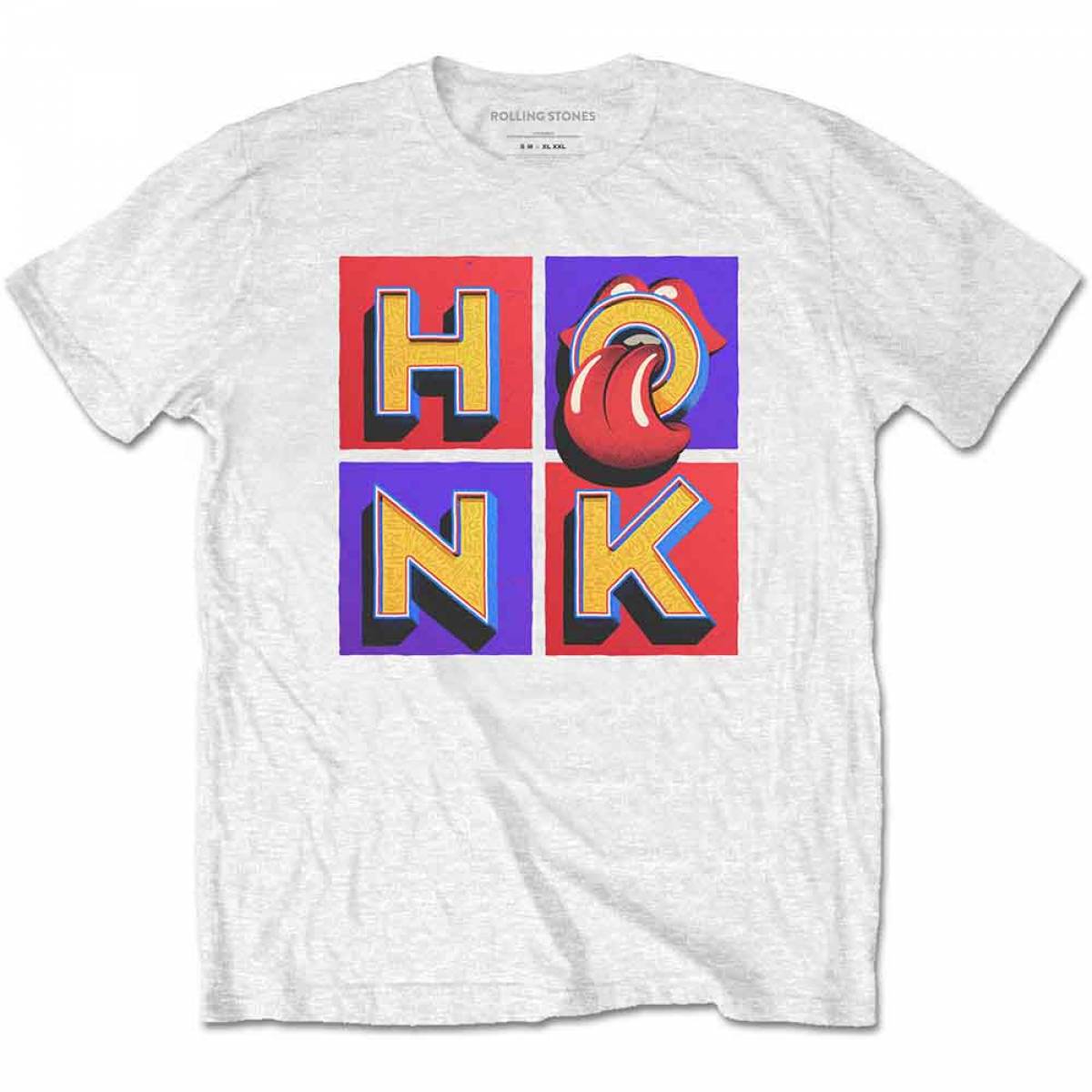 【予約商品】THE ROLLING STONES バンドTシャツ ユニセックス: Honk Album (White) - WHITE