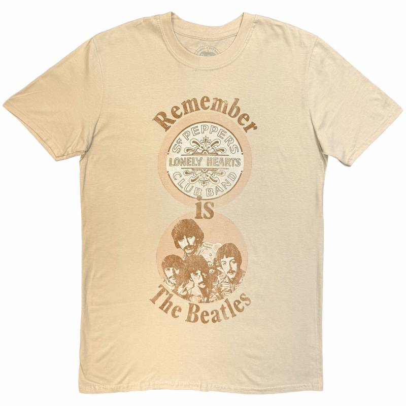 【予約商品】THE BEATLES バンドTシャツ ユニセックス: Remember (Sand)