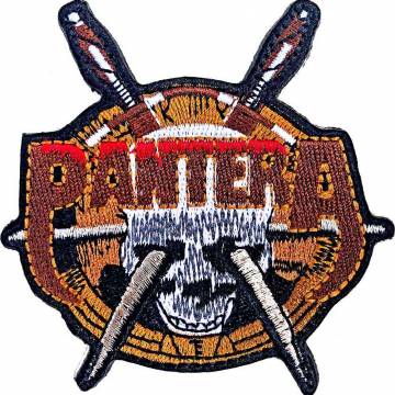 【予約商品】PANTERA Standard Woven Patch: Skull Knives