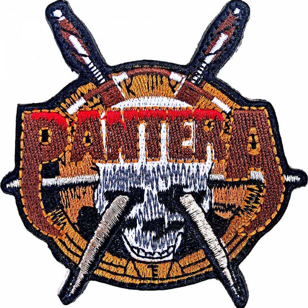 【予約商品】PANTERA Standard Woven Patch: Skull Knives