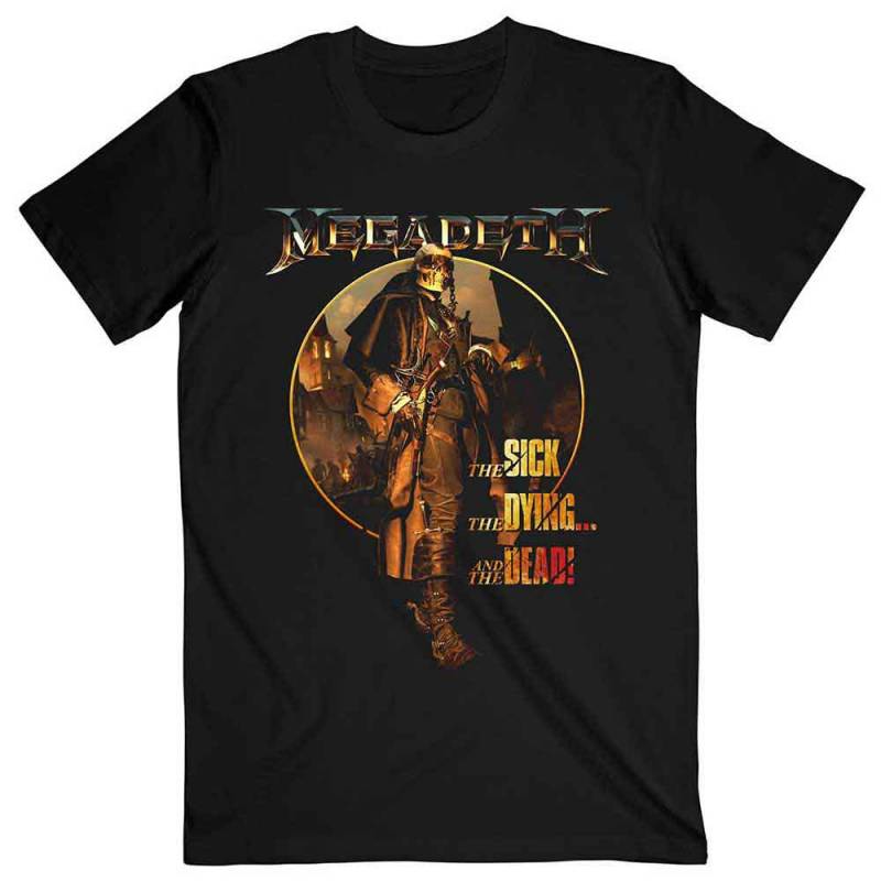 【予約商品】MEGADETH バンドTシャツ ユニセックス: The Sick, The Dying And the Dead Circle Album Art