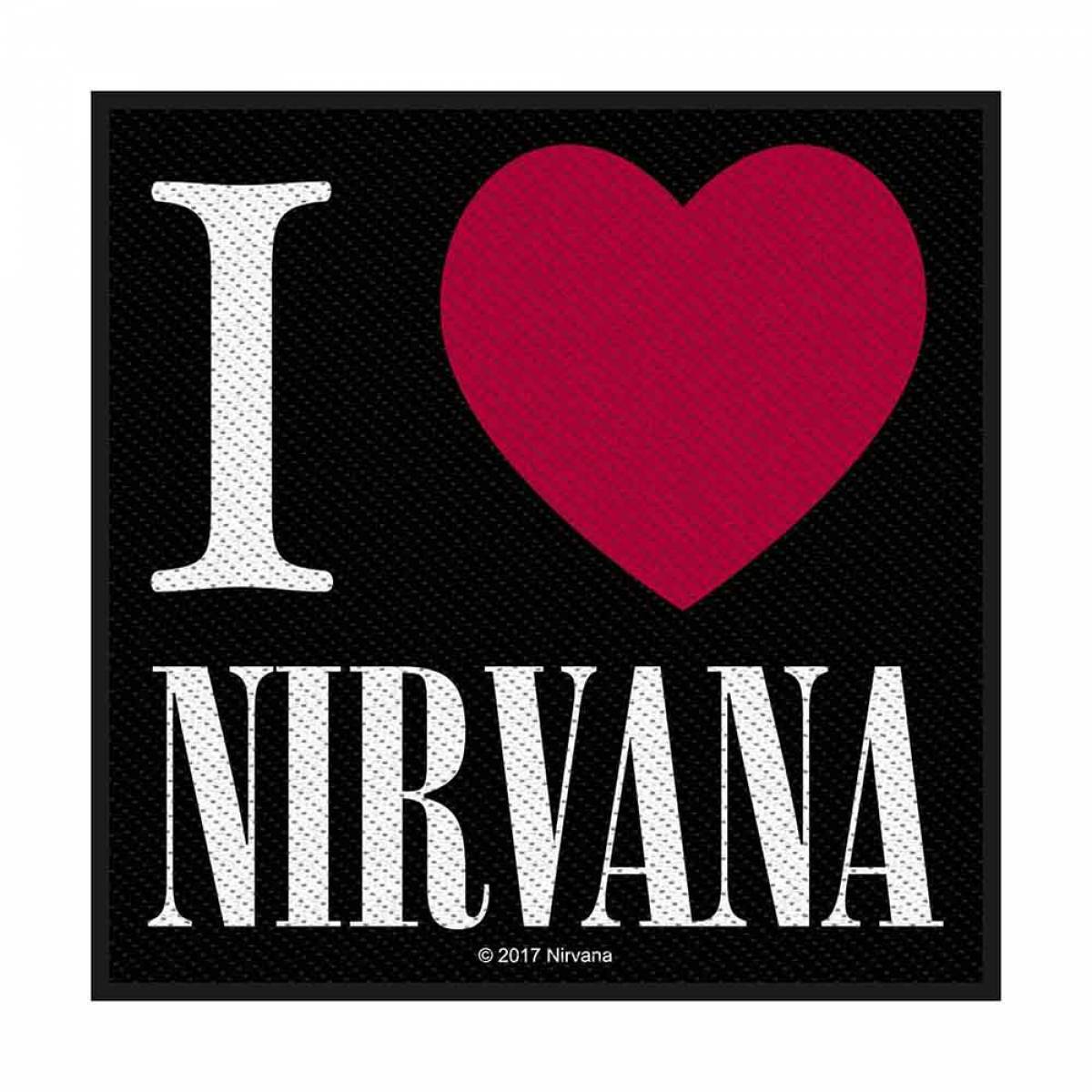 【予約商品】NIRVANA Standard Woven Patch: I Love NIRVANA