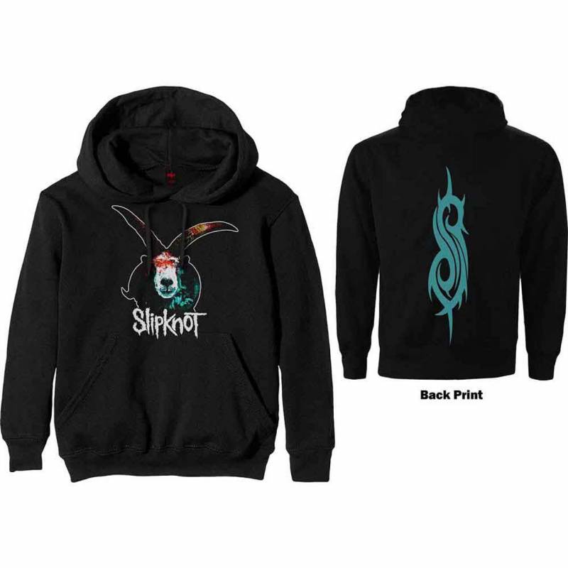 【予約商品】SLIPKNOT Unisex Pullover Hoodie: Graphic Goat (Black) (Back Print)
