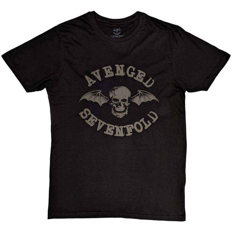 【予約商品】AVENGED SEVENFOLD バンドTシャツ ユニセックス: Classic Deathbat (Black) (Hi-Build)