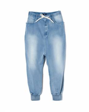 【予約商品】glamb(グラム) GB0424/P11 : Knit Sarrouel Denim / ニットサルエルデニム - Indigo