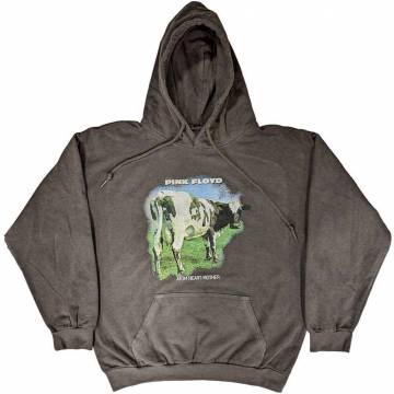 【予約商品】PINK FLOYD Unisex Pullover Hoodie: Atom Heart Mother Fade (Charcoal Grey) - CHARCOAL GREY