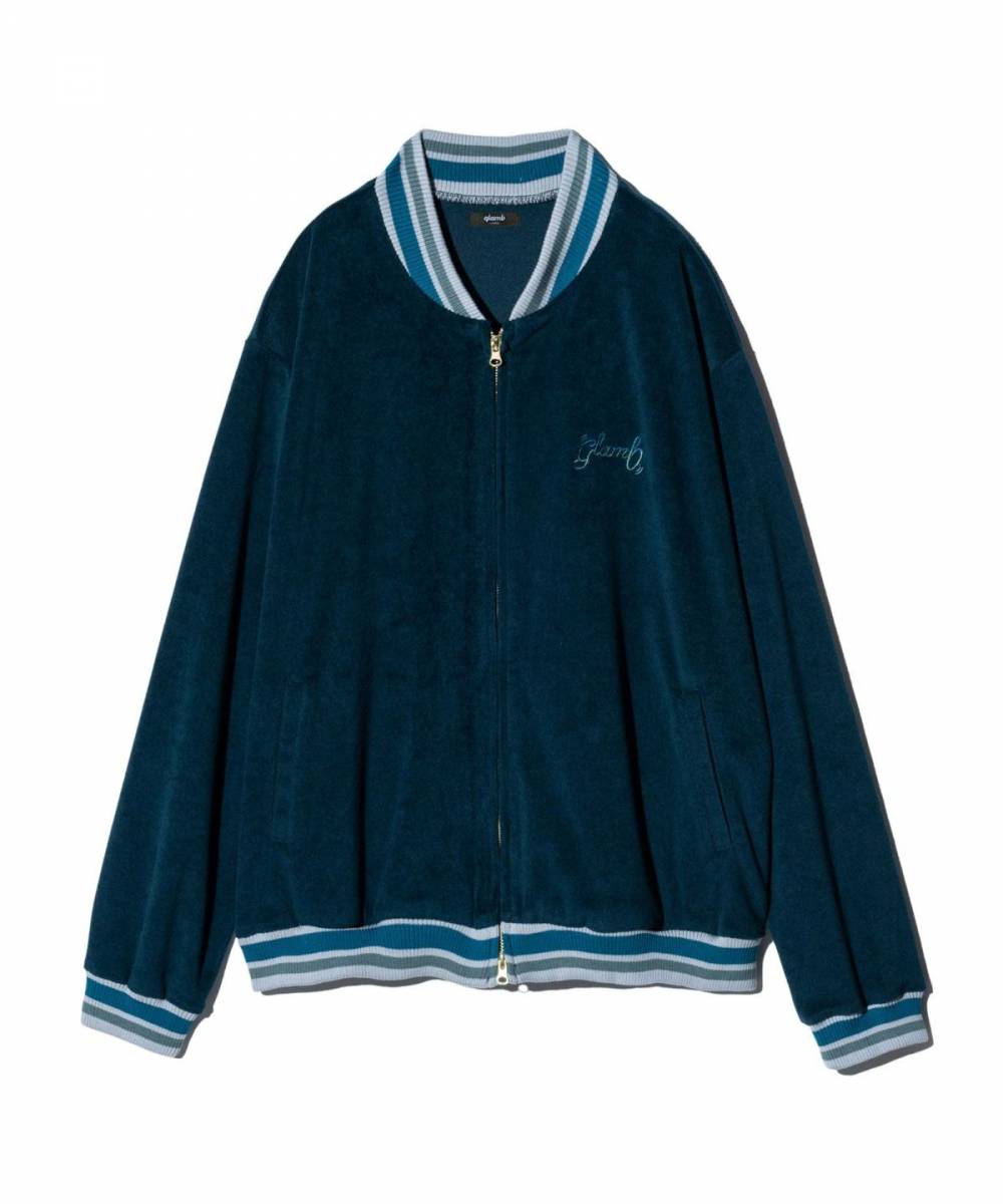 【予約商品】glamb(グラム)GB0125/CS14 : Line Pile Jersey / ラインジャージ - Blue