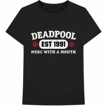 【予約商品】Marvel Comics ユニセックスTシャツ: Deadpool Merc With A Mouth