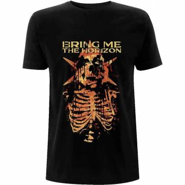 【予約商品】BRING ME THE HORIZON バンドTシャツ ユニセックス: Skull Muss (Black) - BLACK