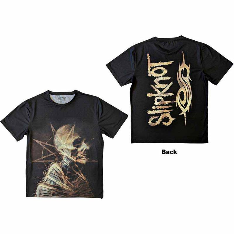 【予約商品】SLIPKNOT Unisex Sublimation バンドTシャツ: Profile (Black) (Back Print)