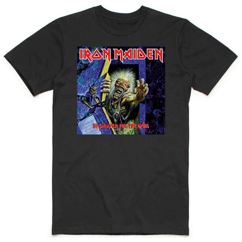 【予約商品】IRON MAIDEN バンドTシャツ ユニセックス: No Prayer for the Dying (Black)