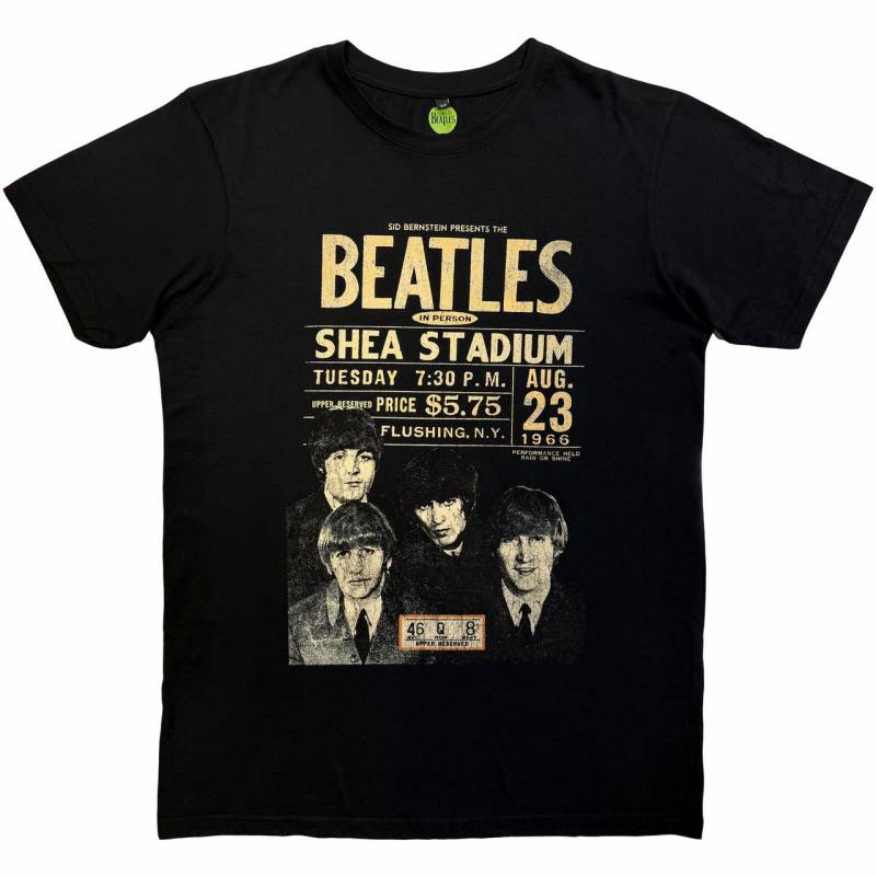 【予約商品】THE BEATLES Unisex Premium Carbon バンドTシャツ: Shea '66 (Black)