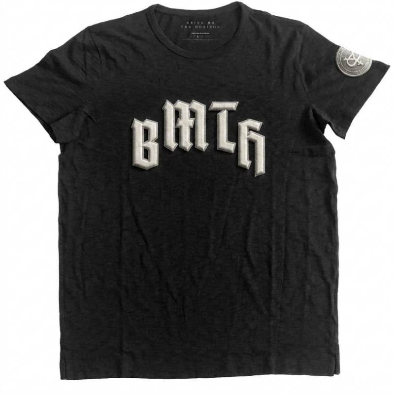 【予約商品】BRING ME THE HORIZON バンドTシャツ ユニセックス: Crooked Young Applique (Black) (Embellished)