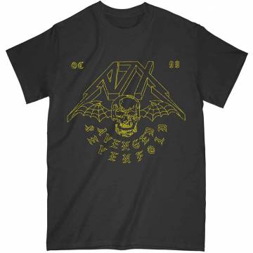 【予約商品】AVENGED SEVENFOLD バンドTシャツ ユニセックス: Webbed Wings (Black) - BLACK