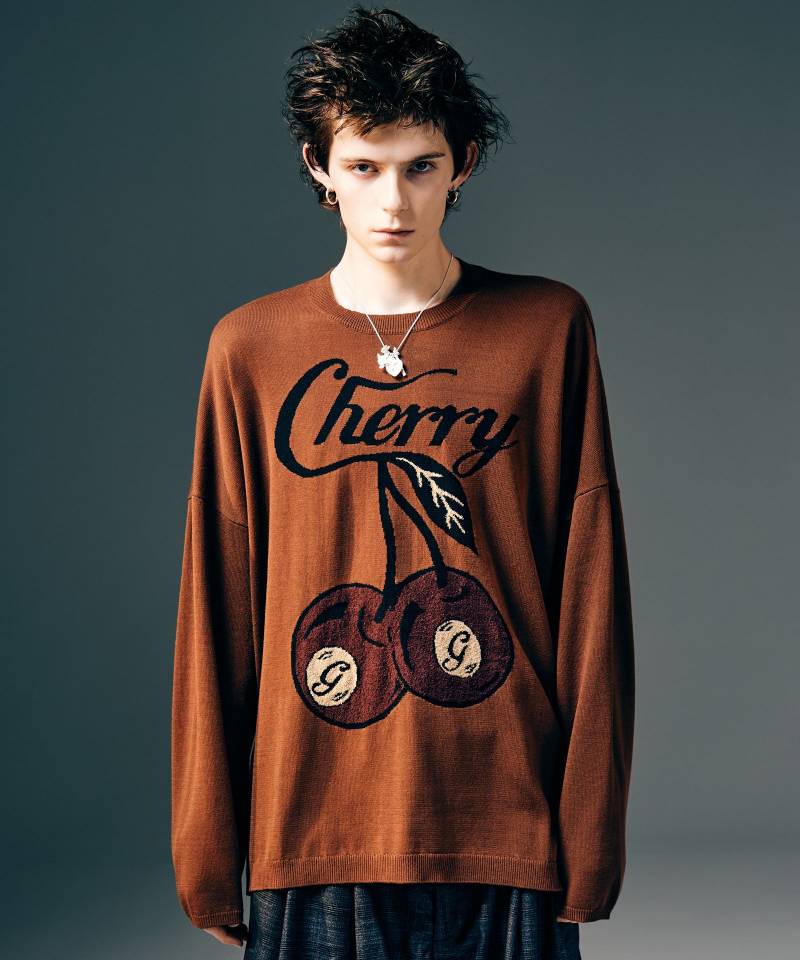 【予約商品】glamb(グラム)Cherry Ball Knit / チェリーボールニット - Brown