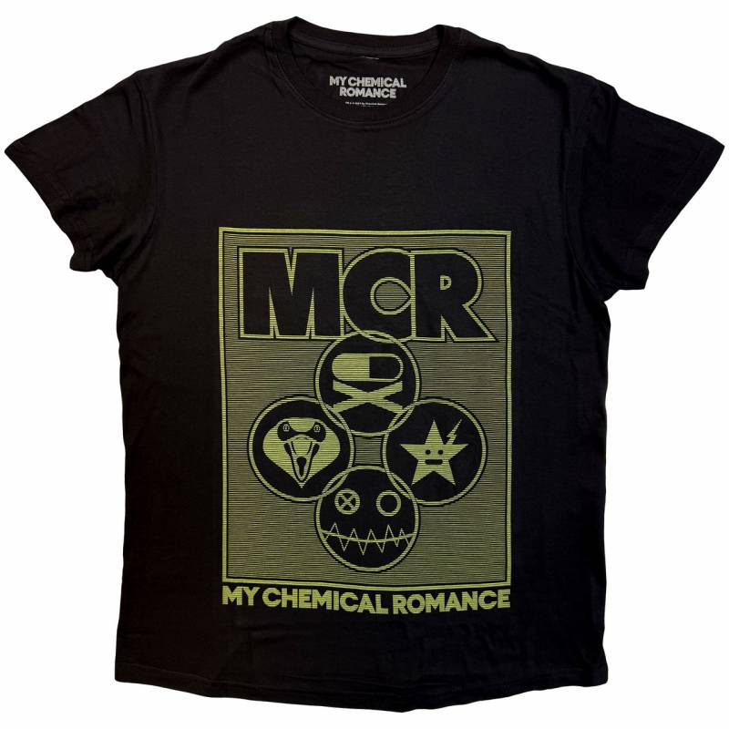 【予約商品】MY CHEMICAL ROMANCE バンドTシャツ ユニセックス: Lock Box (Black)