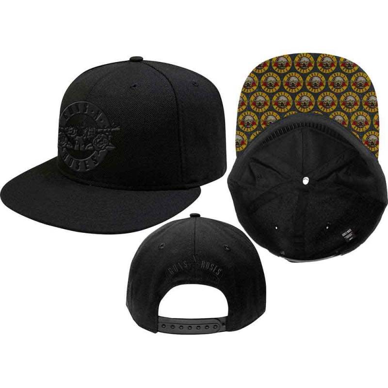 【予約商品】GUNS N' ROSES Unisex Snapback Cap: Circle Logo (Black)